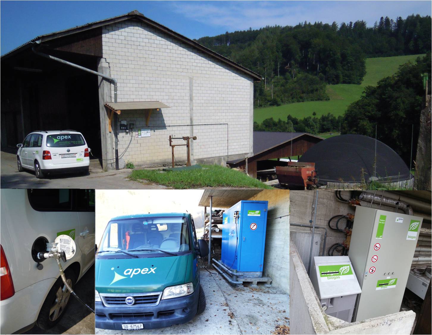 100% Biogas-Tankstelle Reiden (LU)